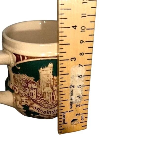 Vintage German Castle Stein Shot Glass Ehrenfels Design - Picture 5 of 5